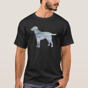 Dog Man Best Friend Dog Silhouette Black T-shirt