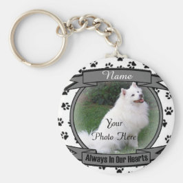 Dog Memorial altijd in ons hart Sleutelhanger