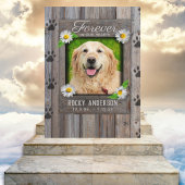 Dog Memorial avec Rainbow Bridge carte de poème