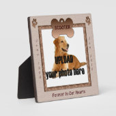Dog Memorial Brown Tones Fotoplaat (Voorkant)