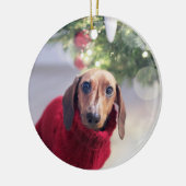 Dog Memorial Ceramic Ornament (Links)