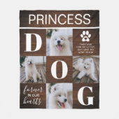Dog Memorial Gift | Foto-collage pet Fleece Deken (Voorkant)