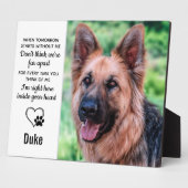 Dog Memorial Gift - Pet Loss Herembrance Keepslag Fotoplaat (Zijkant)
