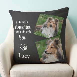 Dog Memorial Gift - Pet Loss Remembranc - Dog Phot Kussen