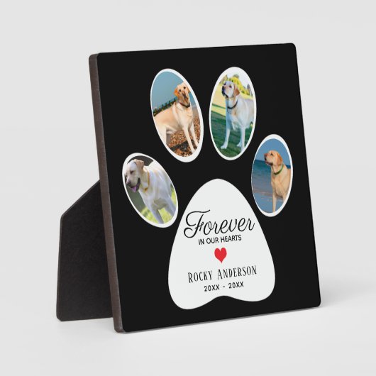 Dog Memorial Keepomwille Fotoplaat (Voorkant)