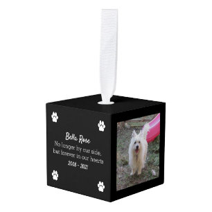 Dog Memorial Keepomwille Photo Cube Kubus Ornament