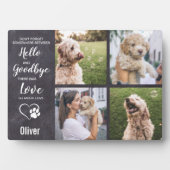 Dog Memorial Keepomwille Sympathy Pet Loss Memoria Fotoplaat (voorkant)