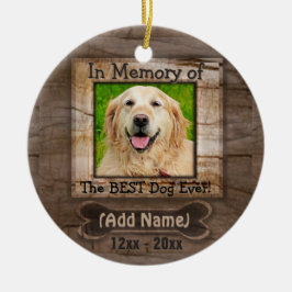 Dog Memorial Keramisch Ornament