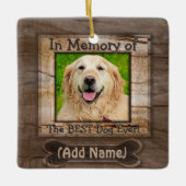 Dog Memorial Keramisch Ornament (Voorkant)