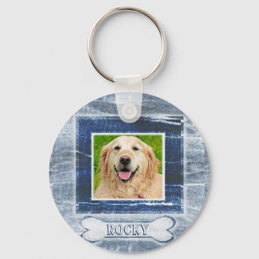 Dog Memorial met Bone Sleutelhanger (Voorkant)