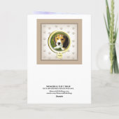 Dog Memorial met Rainbow Bridge-gedicht Kaart (Achterkant)