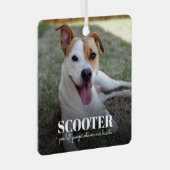 Dog Memorial Metalen Ornament (Voorkant Rechts)