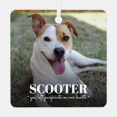 Dog Memorial Metalen Ornament (Achterkant)