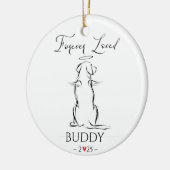 Dog Memorial Ornament Huisdier gepersonaliseerd (Links)
