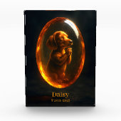 Dog Memorial Photo Block - Dachshund Fotoblokken (Voorkant)