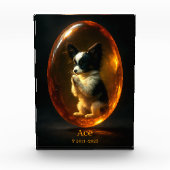 Dog Memorial Photo Block - Papillon Fotoblokken (Voorkant)