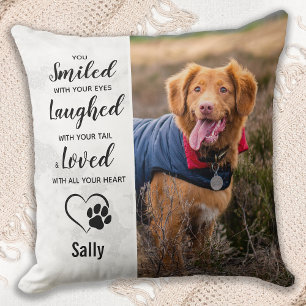Dog Memorial Photo Keepasme Sympathie - Pet Loss Kussen