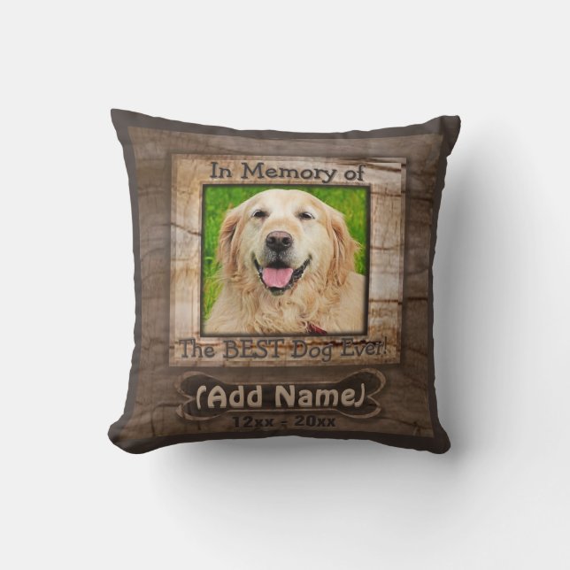 Dog Memorial Pillow Kussen (Voorkant)