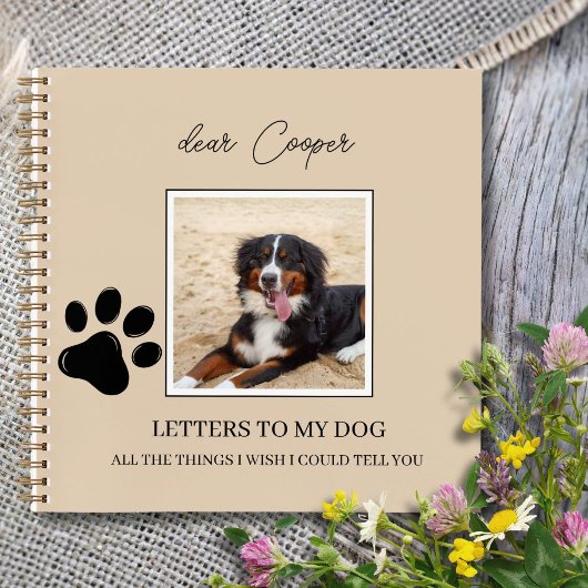 Dog Memorial Remembrance Pet Loss Grief Journal 