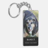 Dog Memorial Sleutelhanger rouwt niet om mijn pass (Voorkant Links)