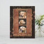 Dog Memory Marble Rustic Keepomwille (Staand voorkant)