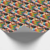 Dog met Big Lollipop Cadeaupapier (Hoek)