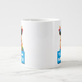 Dog met Big Lollipop Extra Grote Beker (Voorkant)