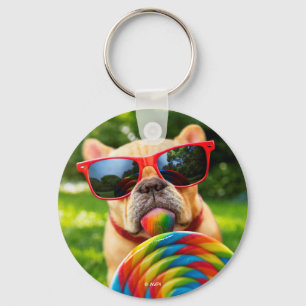 Dog met Big Lollipop Sleutelhanger