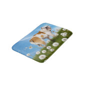 Dog met Dandelion Badmat (Gekanteld)