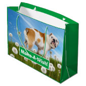 Dog met Dandelion Groot Cadeauzakje (Achterkant Gekanteld)