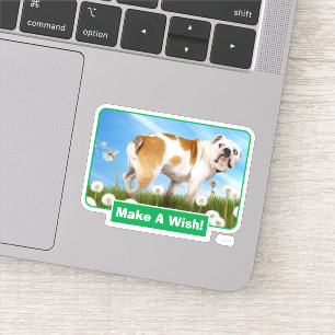 Dog met Dandelion Sticker