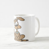 Dog met een grappig verwarde koffiemok (Voorkant rechts)