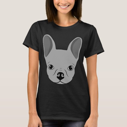 Dog met grote ogen t-shirt (Voorkant)