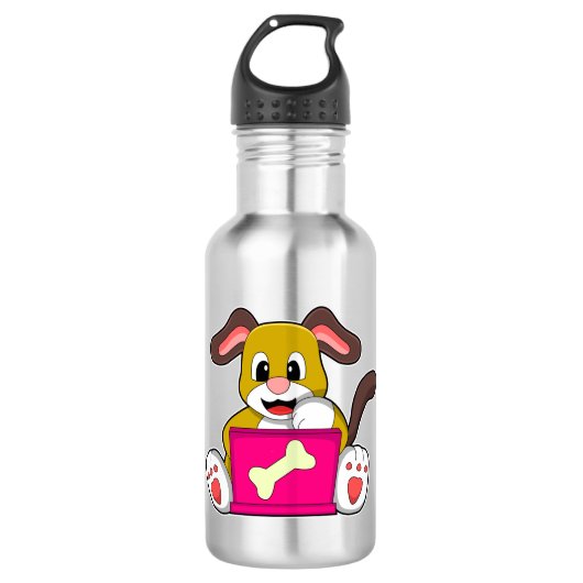 Dog met laptop waterfles (Voorkant)