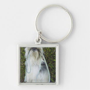 Dog met mondspoeling sleutelhanger