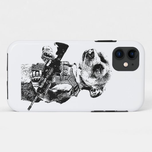 Dog met operator Vest AR15 Case-Mate iPhone Case (Achterkant (horizontaal))