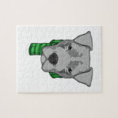 Dog met Scarf Legpuzzel (Horizontaal)