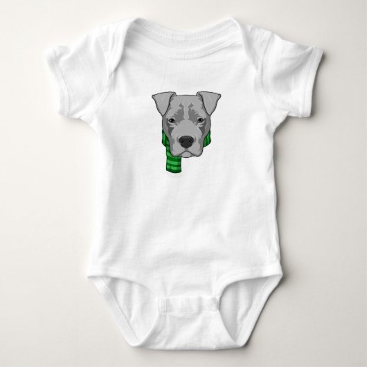 Dog met Scarf Romper (Voorkant)