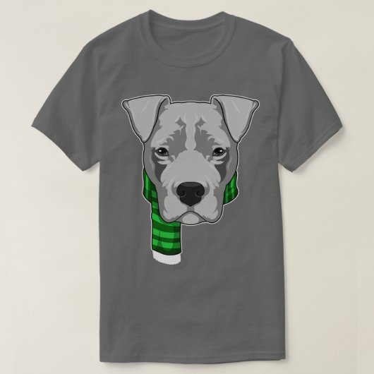 Dog met Scarf T-shirt (Design voorkant)