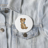 Dog met Sweets Lollipop Ronde Button 7,6 Cm (In situ)