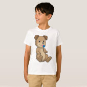 Dog met Sweets Lollipop T-shirt (Voorkant volledig)