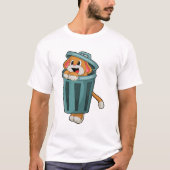 Dog met Trashcan T-shirt (Voorkant)