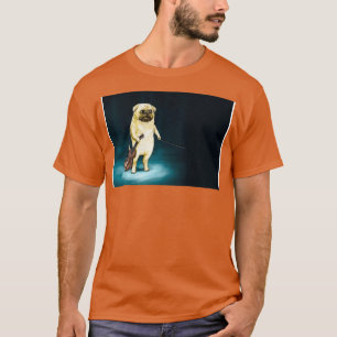 Dog met zijn Violin Masker T-shirt