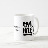  Dog Moeder Mok | Mutt Mom Mok | (Voorkant rechts)