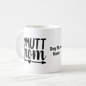  Dog Moeder Mok | Mutt Mom Mok | (Voorkant links)