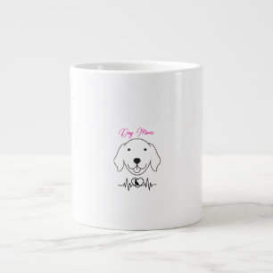 Dog Mom AF – Trotse Pet Ouder T-shirt Extra Grote Beker