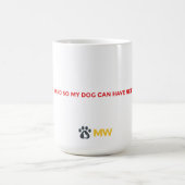 Dog Mom Coffee Mug – I Work Hard for My Dog (Centre)