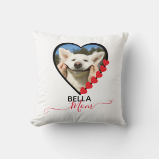 Dog Mom Custom Pet Photo Hondenliefhebber Kussen