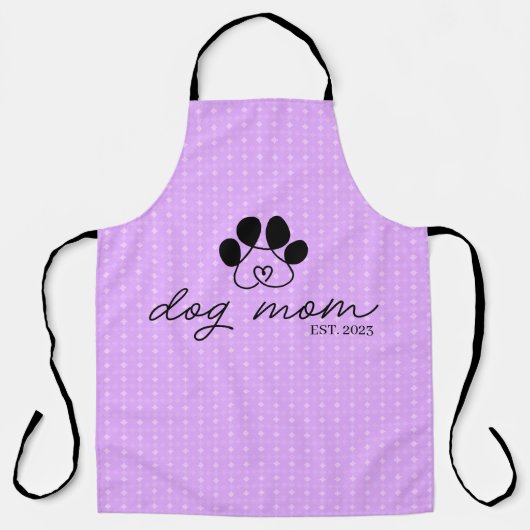 dog mom customizable schort (Voorkant)