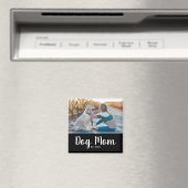 Dog Mom Established Photo Gift Magnet (In Situ (Lave-vaisselle))
